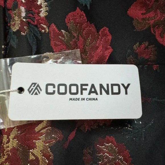 NWT COOFANDY Mens Floral Tuxedo Jackets Slim Fit Suit Blazer Jacket - Picture 6 of 10